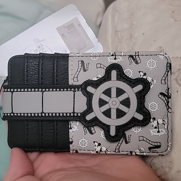 Disney Bags Disney Card Holder Wallet Steamboat Willie Mickey Mouse